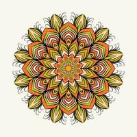 elegante elegante colorazione mandala vettore design bianca sfondo