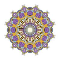 colorazione libro pagina lusso disegnato a mano copertina libro design mandala. vettore