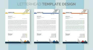 aziendale moderno attività commerciale carta intestata design modello. creativo moderno carta intestata design modello per il tuo progetto. lettera testa, carta intestata, attività commerciale carta intestata design vettore