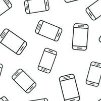 smartphone icona senza soluzione di continuità modello sfondo. Telefono microtelefono vettore illustrazione. smartphone simbolo modello.