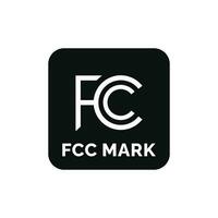 fcc confezione marchio icona simbolo vettore