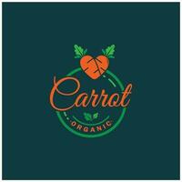 carota illustrazione creativo design carota agricolo Prodotto logo icona, carota elaborazione, vegano cibo, agricoltori mercato, vettore