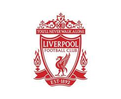 Liverpool club logo simbolo premier lega calcio astratto design vettore illustrazione