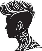 capelli tagliare vettore tatuaggio design illustrazione