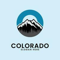 Colorado linea arte design logo illustrazione icona vettore