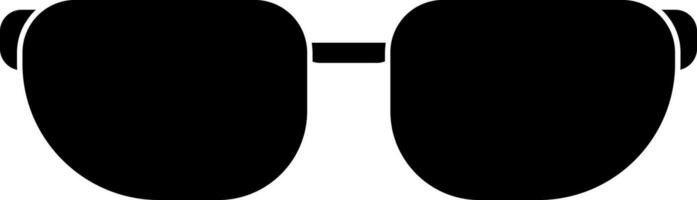 occhiali icona nero solido stile vettore