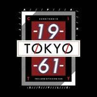 tokyo Giappone urbano grafico, tipografia disegno, moda t camicia, vettore illustrazione