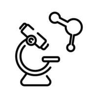 microscopio icona cartello simbolo vettore