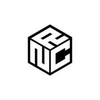 ncr lettera logo design nel illustrazione. vettore logo, calligrafia disegni per logo, manifesto, invito, eccetera.