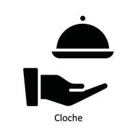 campana di vetro vettore solido icona design illustrazione. cucina e casa simbolo su bianca sfondo eps 10 file