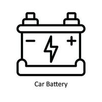 auto batteria vettore schema icona design illustrazione. natura e ecologia simbolo su bianca sfondo eps 10 file