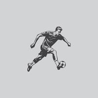 calcio giocatore silhouette calcio gli sport gioco vettore impostato design