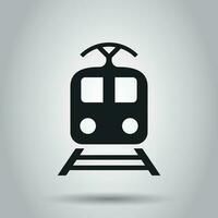 treno mezzi di trasporto icona. vettore illustrazione. attività commerciale concetto treno pittogramma.