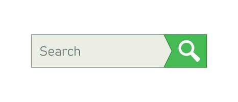 ricerca bar vettore ui elemento icona nel piatto stile. ricerca sito web modulo illustrazione campo. trova ricerca attività commerciale concetto.