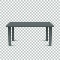 vettore 3d tavolo per oggetto presentazione. vuoto nero superiore tavolo su isolato sfondo.