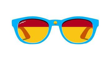 occhiali da sole di stile esplorando il freddo vibrazioni di il occhiali da sole logo vettore