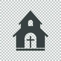 Chiesa santuario vettore illustrazione icona. semplice piatto pittogramma per attività commerciale, marketing, mobile app, Internet su isolato sfondo