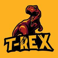 portafortuna t-rex con freddo font vettore