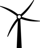 vento turbina, eco energia icona vettore illustrazione icona piatto stile isolato su sfondo