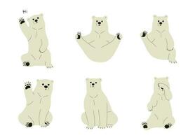 polare orso gruppo vettore