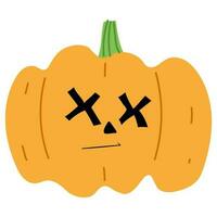 Hallween zucca singolo vettore