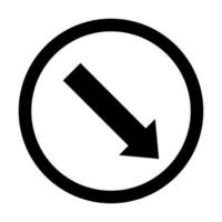 mantenere sinistra vettore glifo icona per personale e commerciale uso.