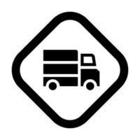 camion vettore glifo icona per personale e commerciale uso.