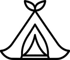 vettore illustrazione di tenda icona