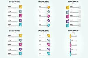 vettore illustrazione infografica piatto design impostato per pubblicità opuscolo aviatore e rivista