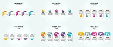 vettore illustrazione infografica piatto design impostato per pubblicità opuscolo aviatore e rivista