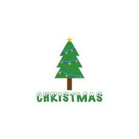 albero Natale logo design colore vettore