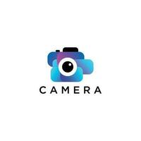 vettore astratto telecamera fotografia pendenza logo modello design arte