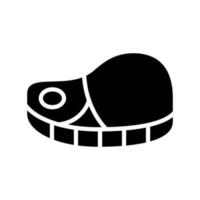 carne icona vettore simbolo design illustrazione