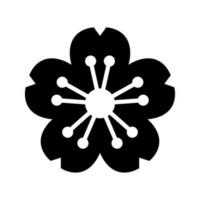 illustrazione di disegno di simbolo di vettore dell'icona di sakura