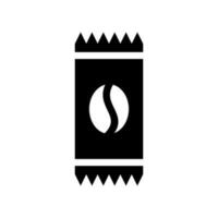 caffè bustina icona vettore simbolo design illustrazione