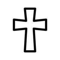 cristiano attraversare icona vettore simbolo design illustrazione