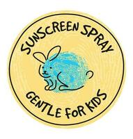 protezione solare spray dolce per bambini, cosmetici cura vettore