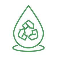 acqua naturale organica riciclare sostenibile rinnovabile stile linea verde vettore