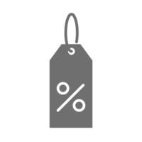 cartellino dello shopping prezzo commercio nell'icona di stile silhouette vettore