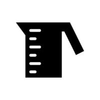 misurazione tazza icona vettore simbolo design illustrazione