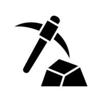 scavando icona vettore simbolo design illustrazione