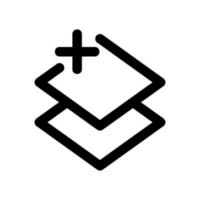 Inserisci strato icona vettore simbolo design illustrazione