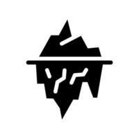 iceberg icona vettore simbolo design illustrazione