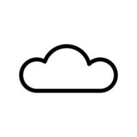 nube icona vettore simbolo design illustrazione