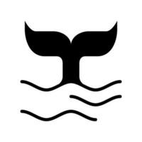 balena icona vettore simbolo design illustrazione