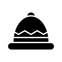 a maglia cappello icona vettore simbolo design illustrazione