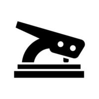 buco perforatore icona vettore simbolo design illustrazione