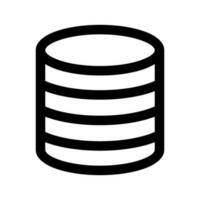Banca dati icona vettore simbolo design illustrazione