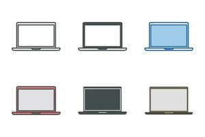 il computer portatile icona simbolo modello per grafico e ragnatela design collezione logo vettore illustrazione