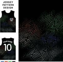 concetto astratto vettore modello jersey modello per la stampa o la sublimazione uniformi sportive calcio pallavolo basket e-sport ciclismo e pesca vettore libero.